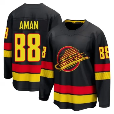 Black Youth Nils Aman Breakaway Vancouver Canucks Alternate Jersey