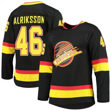 Black Youth Vilmer Alriksson Authentic Vancouver Canucks Alternate Primegreen Pro Jersey