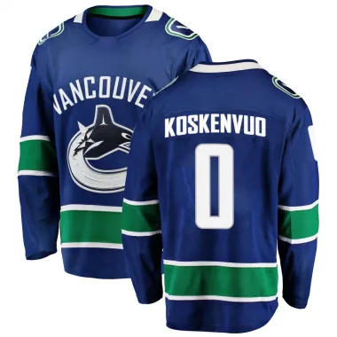 Blue Men's Aku Koskenvuo Breakaway Vancouver Canucks Home Jersey