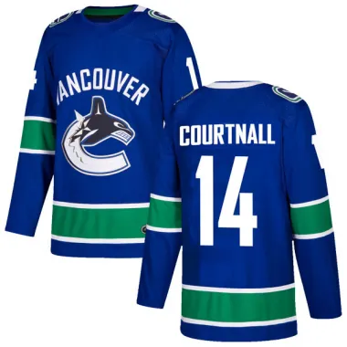 Blue Men's Geoff Courtnall Authentic Vancouver Canucks Home Jersey