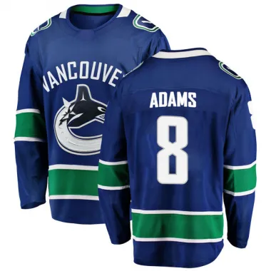 Blue Men's Greg Adams Breakaway Vancouver Canucks Home Jersey