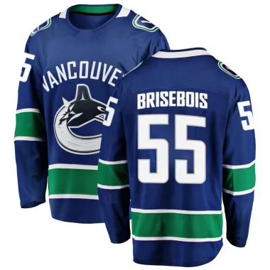 Blue Men's Guillaume Brisebois Breakaway Vancouver Canucks Home Jersey