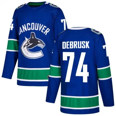 Blue Men's Jake DeBrusk Authentic Vancouver Canucks Home Jersey