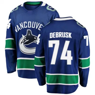 Blue Men's Jake DeBrusk Breakaway Vancouver Canucks Home Jersey