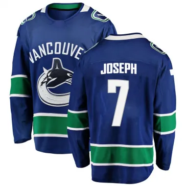 Blue Men's Pierre-Olivier Joseph Breakaway Vancouver Canucks Home Jersey