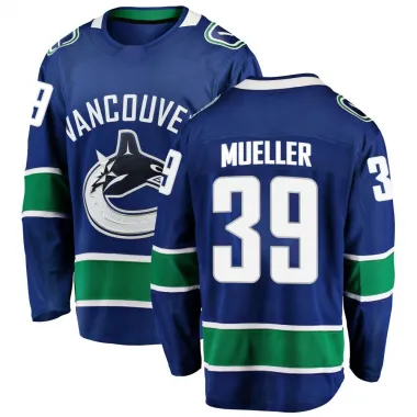 Blue Men's Ty Mueller Breakaway Vancouver Canucks Home Jersey