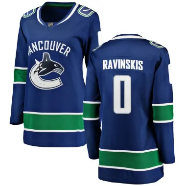 Blue Women's Anri Ravinskis Breakaway Vancouver Canucks Home Jersey