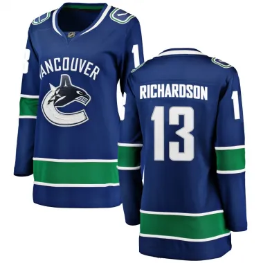 Blue Women's Brad Richardson Breakaway Vancouver Canucks Home Jersey