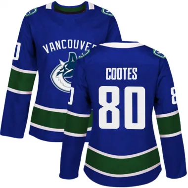 Blue Women's Braeden Cootes Authentic Vancouver Canucks Home Jersey
