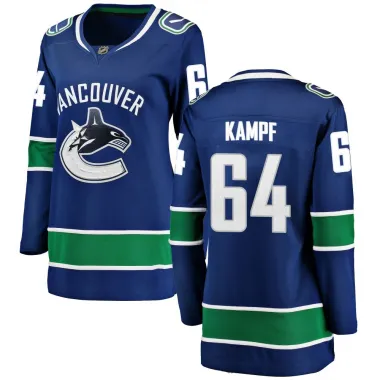 Blue Women's David Kampf Breakaway Vancouver Canucks Home Jersey