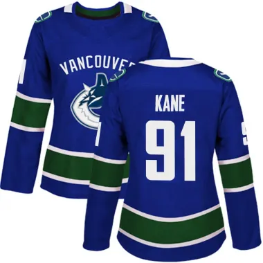 Blue Women's Evander Kane Authentic Vancouver Canucks Home Jersey
