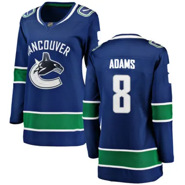 Blue Women's Greg Adams Breakaway Vancouver Canucks Home Jersey