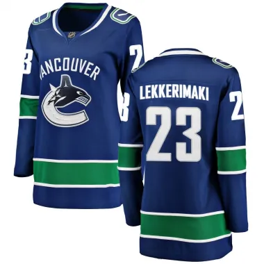 Blue Women's Jonathan Lekkerimaki Breakaway Vancouver Canucks Home Jersey