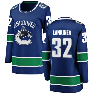 Blue Women's Kevin Lankinen Breakaway Vancouver Canucks Home Jersey