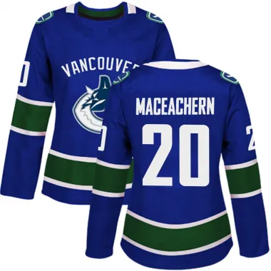 Blue Women's Mackenzie MacEachern Authentic Vancouver Canucks Home Jersey