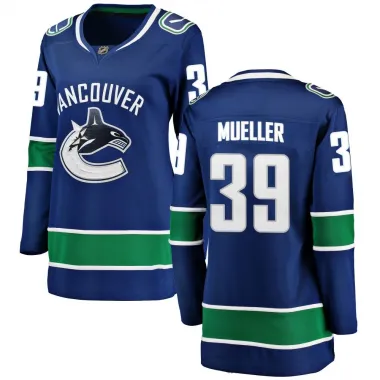 Blue Women's Ty Mueller Breakaway Vancouver Canucks Home Jersey