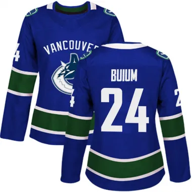 Blue Women's Zeev Buium Authentic Vancouver Canucks Home Jersey