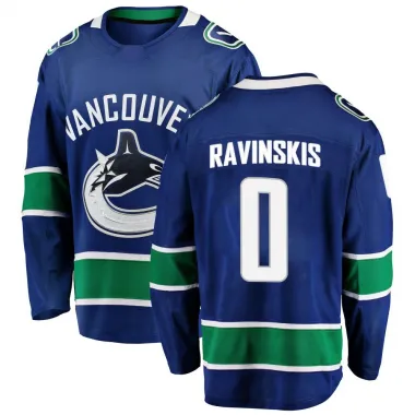 Blue Youth Anri Ravinskis Breakaway Vancouver Canucks Home Jersey
