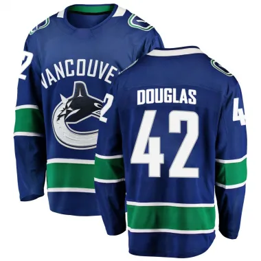 Blue Youth Curtis Douglas Breakaway Vancouver Canucks Home Jersey