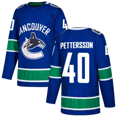 Blue Youth Elias Pettersson Authentic Vancouver Canucks Home Jersey