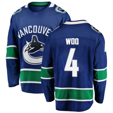 Blue Youth Jett Woo Breakaway Vancouver Canucks Home Jersey