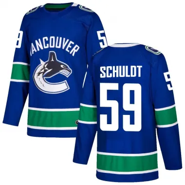 Blue Youth Jimmy Schuldt Authentic Vancouver Canucks Home Jersey