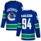 Blue Youth Linus Karlsson Authentic Vancouver Canucks Home Jersey
