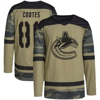 Camo Men's Braeden Cootes Authentic Vancouver Canucks Military Appreciation Practice Jersey