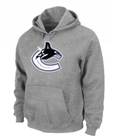 Grey Men's Vancouver Canucks Pullover Hoodie -