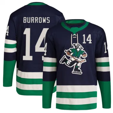Navy Men's Alex Burrows Authentic Vancouver Canucks Reverse Retro 2.0 Jersey