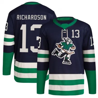 Navy Men's Brad Richardson Authentic Vancouver Canucks Reverse Retro 2.0 Jersey