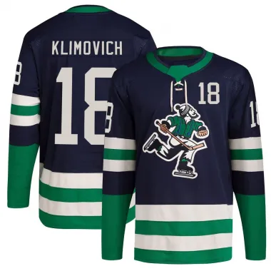 Navy Men's Danila Klimovich Authentic Vancouver Canucks Reverse Retro 2.0 Jersey