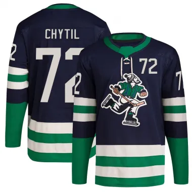 Navy Men's Filip Chytil Authentic Vancouver Canucks Reverse Retro 2.0 Jersey