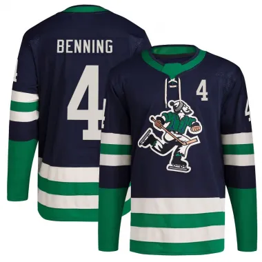 Navy Men's Jim Benning Authentic Vancouver Canucks Reverse Retro 2.0 Jersey