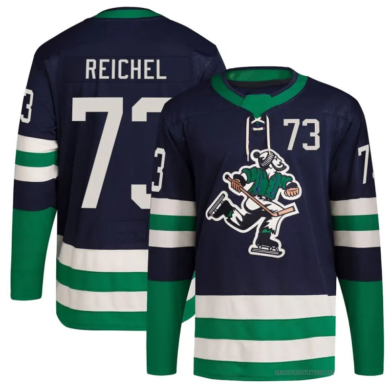 Navy Men's Lukas Reichel Authentic Vancouver Canucks Reverse Retro 2.0 Jersey