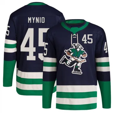 Navy Men's Sawyer Mynio Authentic Vancouver Canucks Reverse Retro 2.0 Jersey