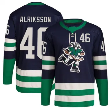 Navy Men's Vilmer Alriksson Authentic Vancouver Canucks Reverse Retro 2.0 Jersey