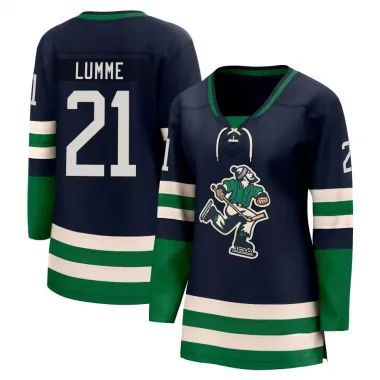 Navy Women's Jyrki Lumme Breakaway Vancouver Canucks Special Edition 2.0 Jersey