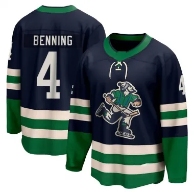 Navy Youth Jim Benning Breakaway Vancouver Canucks Special Edition 2.0 Jersey