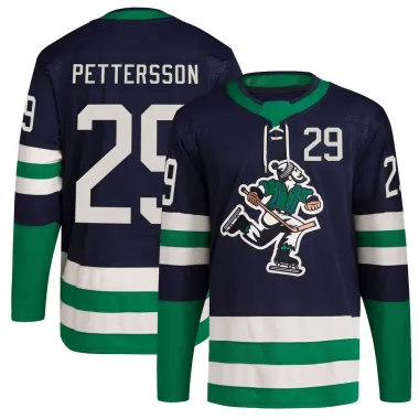 Navy Youth Marcus Pettersson Authentic Vancouver Canucks Reverse Retro 2.0 Jersey