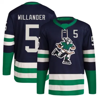 Navy Youth Tom Willander Authentic Vancouver Canucks Reverse Retro 2.0 Jersey