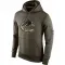 Olive Men's Vancouver Canucks Salute To Service KO Performance Hoodie