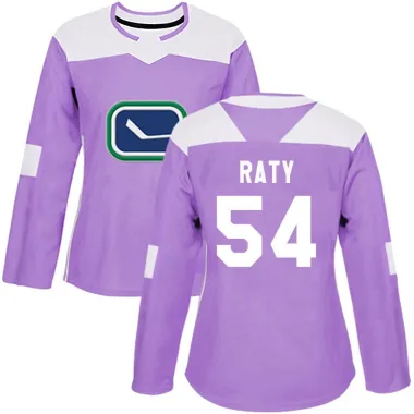 Purple Women's Aatu Raty Authentic Vancouver Canucks Fights Cancer Practice Jersey
