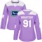 Purple Women's Vitali Kravtsov Authentic Vancouver Canucks Fights Cancer Practice Jersey
