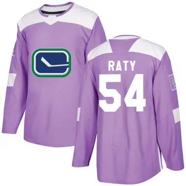 Purple Youth Aatu Raty Authentic Vancouver Canucks Fights Cancer Practice Jersey