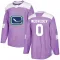 Purple Youth Aleksei Medvedev Authentic Vancouver Canucks Fights Cancer Practice Jersey