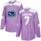 Purple Youth Pierre-Olivier Joseph Authentic Vancouver Canucks Fights Cancer Practice Jersey
