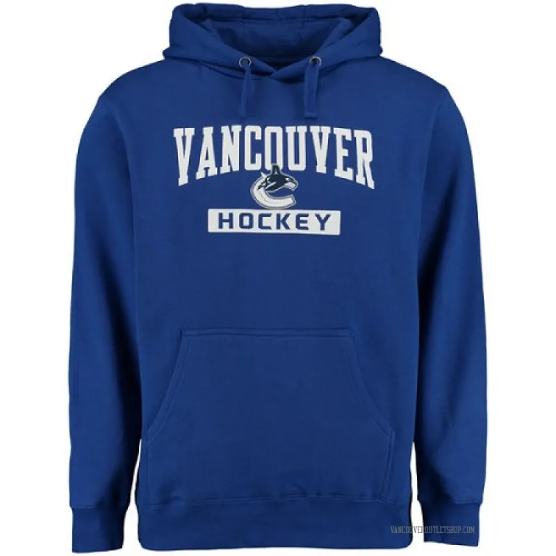 Royal Men's Vancouver Canucks Rinkside City Pride Pullover Hoodie -