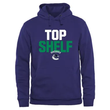 Royal Men's Vancouver Canucks Top Shelf Pullover Hoodie -