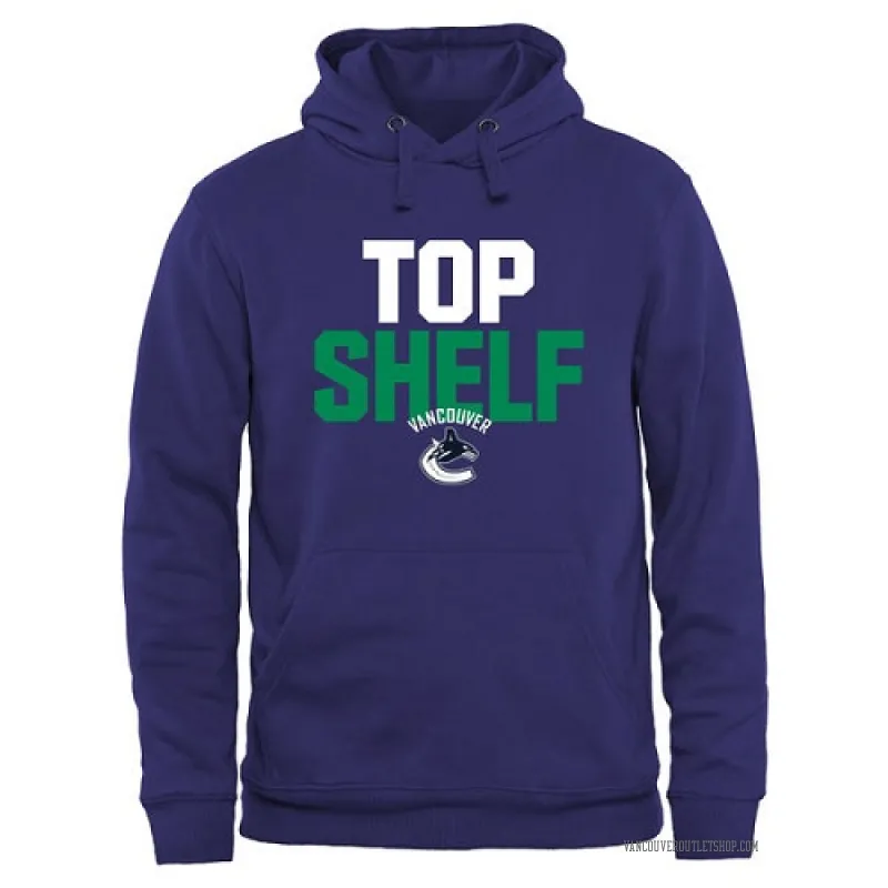 Royal Men's Vancouver Canucks Top Shelf Pullover Hoodie -